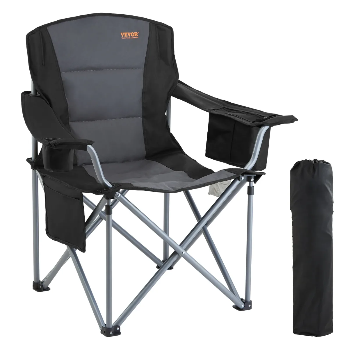 Chaise pliante de camping à dossier rembourré