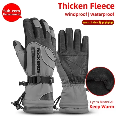 Gants d'hiver imperméables en polaire