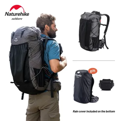 Sac à dos de randonnée 60 + 5 L avec housse de pluie