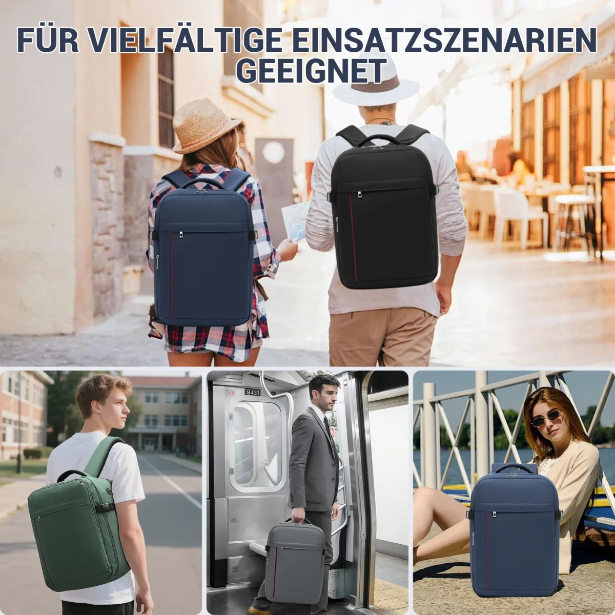 Sac à dos de voyage 24 L en polyester