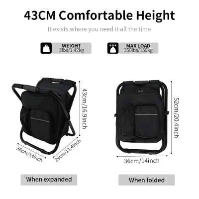 Sac à dos glacière chaise pliante 3 en 1 – image 2