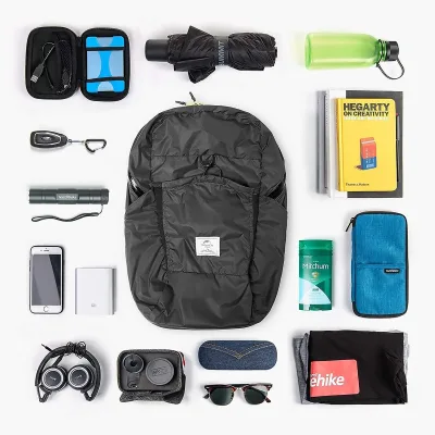 Sac à dos pliable ultraléger en nylon, 22 L – image 2