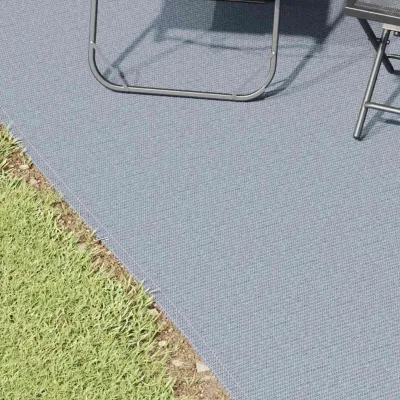 Tapis de tente bleu et gris en polyéthylène – image 2