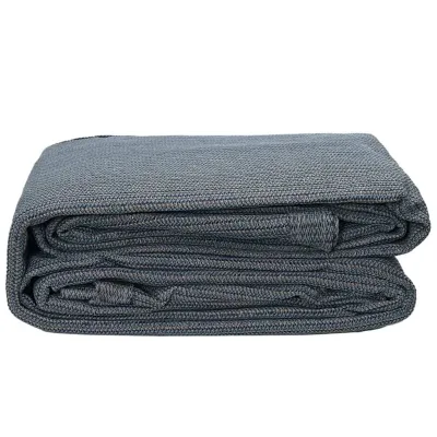 Tapis de tente bleu et gris en polyéthylène – image 3