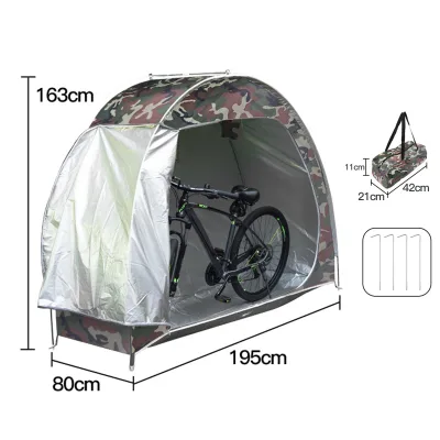 Tente de rangement pliable pour 2 à 3 vélos – image 3