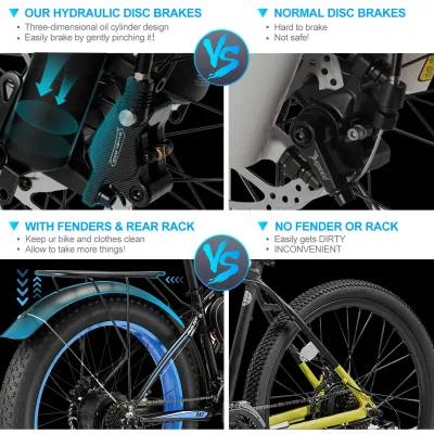 Vélo électrique de montagne, moteur sans balais – image 3