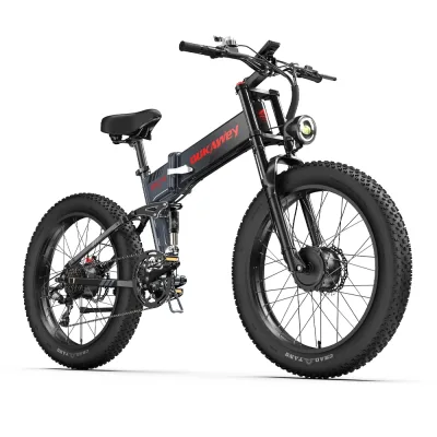 Vélo électrique pliable à suspension complète – image 2