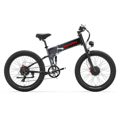 Vélo électrique pliable à suspension complète – image 3