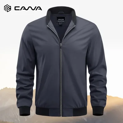 Veste bomber légère en polyester pour homme